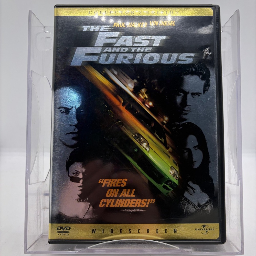 The Fast and Furious DVD Collector's Edition‎ Widescreen Paul Walker Vin Diesel